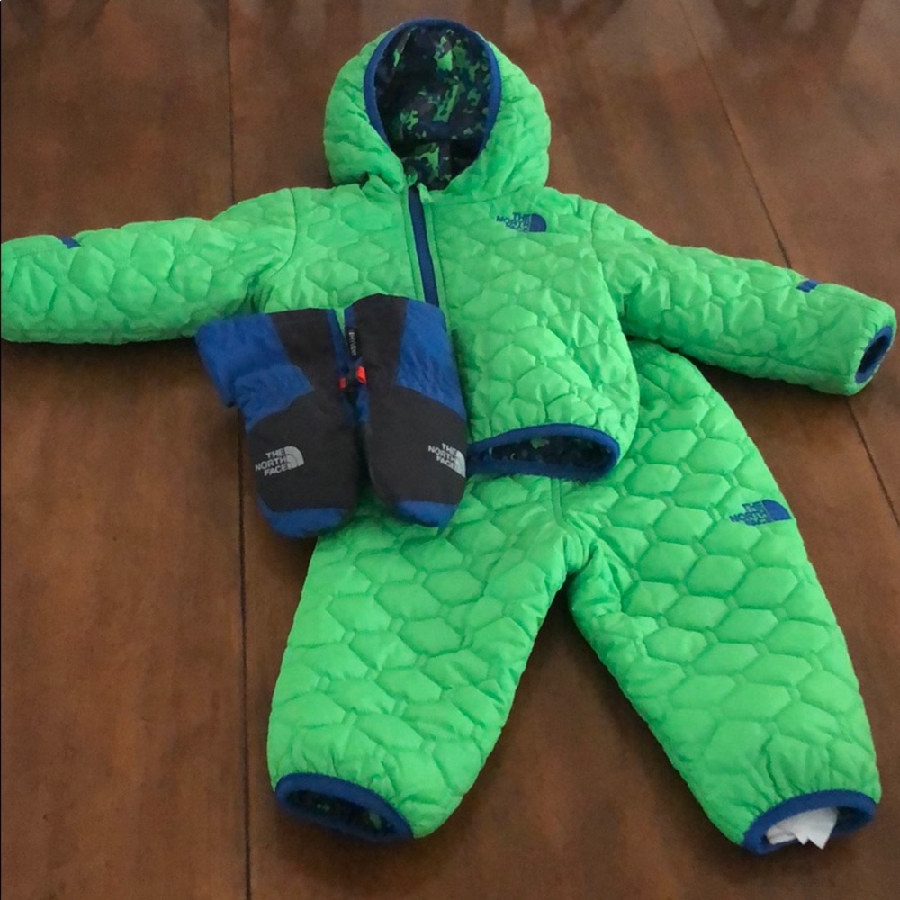 Baby boys The North Face set Jacket Pants Mittens